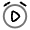 Alarm Play Icon from Solar Line Duotone Set