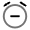 Alarm Remove Icon from Solar Line Duotone Set