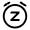 Alarm Sleep Icon from Solar Linear Set