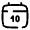 Calendar Date Icon from Solar Broken Set