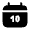 Calendar Date Icon from Solar Bold Set