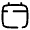 Calendar Minimalistic Icon from Solar Broken Set