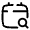 Calendar Search Icon from Solar Broken Set