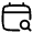 Calendar Search Icon from Solar Linear Set