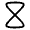 Hourglass Icon from Solar Linear Set