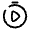Stopwatch Play Icon from Solar Broken Set