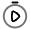 Stopwatch Play Icon from Solar Line Duotone Set