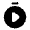Stopwatch Play Icon from Solar Bold Set