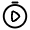 Stopwatch Play Icon from Solar Linear Set