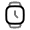 Watch Square Icon from Solar Line Duotone Set