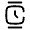 Watch Square Minimalistic Icon from Solar Broken Set