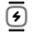 Watch Square Minimalistic Charge Icon from Solar Line Duotone Set
