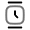 Watch Square Minimalistic Icon from Solar Line Duotone Set