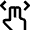 Gesture Double Finger Swipe Horizontal Hand Icon from Nova Line Set