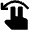 Gesture Double Finger Swipe Horizontal Left Hand Icon from Nova Solid Set