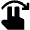 Gesture Double Finger Swipe Horizontal Right Hand Icon from Nova Solid Set