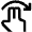 Gesture Double Finger Swipe Horizontal Right Hand Icon from Nova Line Set