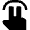 Gesture Double Finger Tap Hand Icon from Nova Solid Set