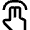 Gesture Double Finger Tap Hand Icon from Nova Line Set