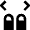 Gesture Double Finger Tap Swipe Horizontal Icon from Nova Solid Set