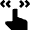 Gesture Flick Horizontal Hand Icon from Nova Solid Set