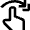 Gesture Flick Horizontal Right Hand Icon from Nova Line Set