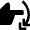Gesture Flick Vertical Down Hand Icon from Nova Solid Set