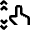 Gesture Flick Vertical Hand Icon from Nova Line Set