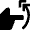 Gesture Flick Vertical Up Hand Icon from Nova Solid Set