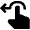 Gesture Hold Swipe Horizontal Left Hand Icon from Nova Solid Set