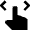 Gesture Swipe Horizontal Hand Icon from Nova Solid Set