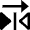 Design Tool Flip Mirror Left Icon from Nova Line Set