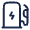 Electric Refueling Icon from Solar Linear Set