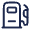Gas Station Icon from Solar Linear Set