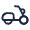 Scooter Icon from Solar Linear Set