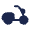 Scooter Icon from Solar Bold Set