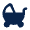 Baby Carriage Fill Icon from Mingcute Fill Set
