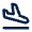Flight Land Line Icon from Mingcute Line Set