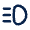 Hight Beam Headlights Line Icon from Mingcute Line Set
