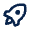 Rocket Line Icon from Mingcute Line Set