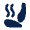 Seat Heated Fill Icon from Mingcute Fill Set
