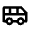Airport Shuttle Icon from Outlined Line - Material Pro Set