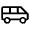 Airport Shuttle Icon from Rounded Line - Material Symbols Set