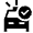 Ambulance Fill Icon from Sharp Fill - Material Symbols Set