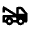 Auto Towing Icon from Outlined Line - Material Pro Set