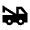 Auto Towing Fill Icon from Sharp Fill - Material Pro Set