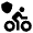Bike Lane Fill Icon from Sharp Fill - Material Pro Set