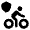 Bike Lane Fill Icon from Rounded Fill - Material Pro Set