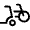 Bike Scooter Icon from Rounded Line - Material Symbols Set