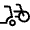 Bike Scooter Icon from Outlined Line - Material Symbols Set